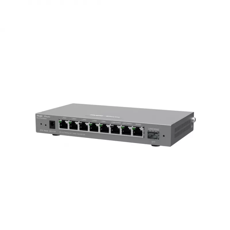 RUIJIE RG-EG209GS 9 prievadų Gigabit debesų valdomas maršrutizatorius su 8x Gigabit RJ-45 ir 1x SFP