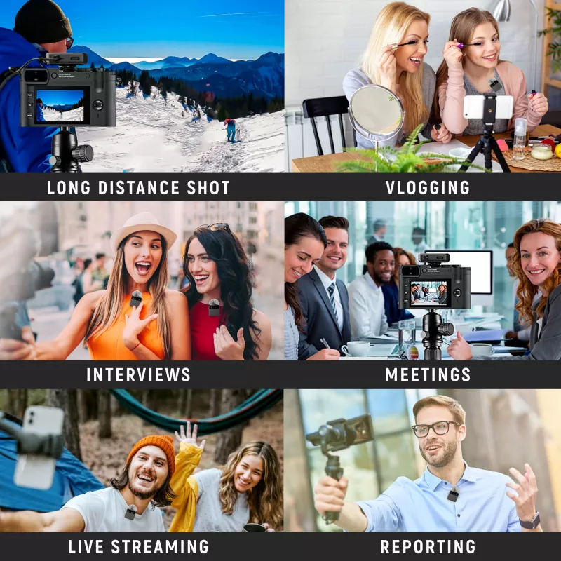 Easypix MyStudio Wireless Mic Duo 62022 – belaidė dviejų kanalų mikrofono sistema
