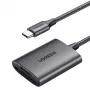 Kortelių skaitytuvas UGREEN CM401 USB-C 5 Gb/s, aliumininis korpusas, MMCmicro, USB 3.2 Gen 1 Type-C