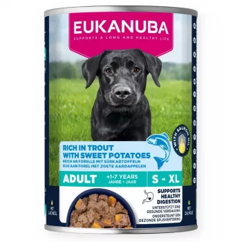 EUKANUBA šlapias suaugusių šunų ėdalas 400 g – Vištiena ir daržovės