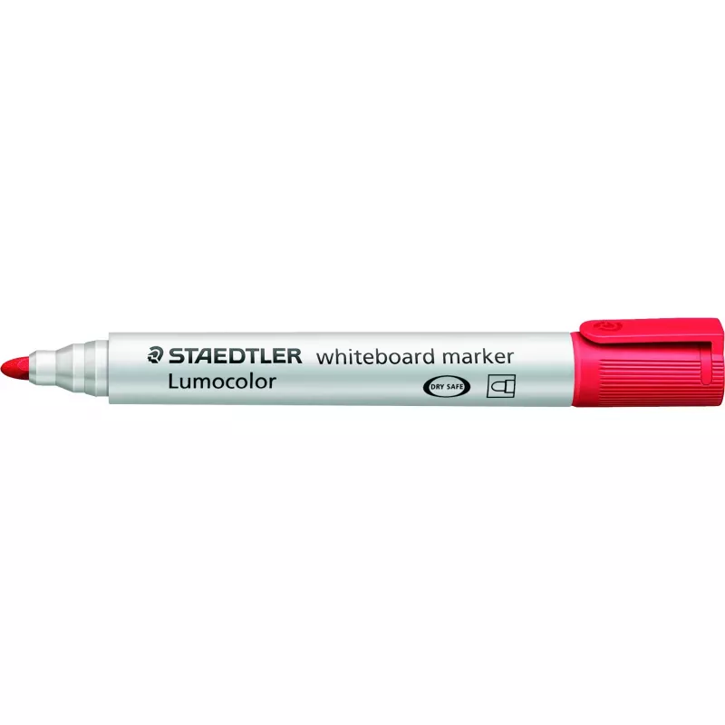 Markeriai Staedtler Lumocolor 351 WP4, 4 vnt., juoda, mėlyna, žalia, raudona, bullet antgalis