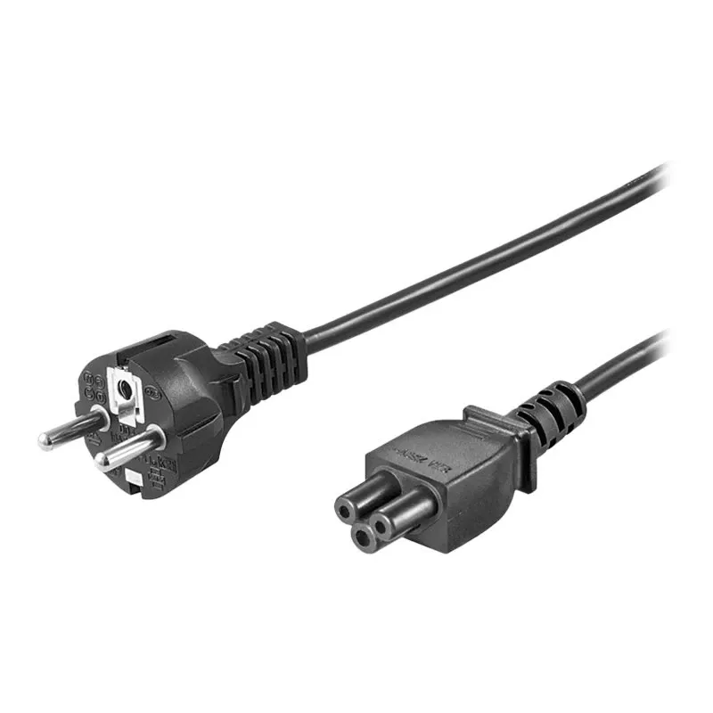Wentronic Goobay maitinimo laidas su įžeminimo kištuku, 1,8 m, juodas - CEE 7/7 > C5