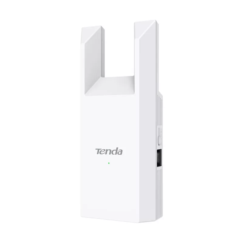Tinklo stiprintuvas TENDA T10 2,4 GHz Wi‑Fi 4, 300 Mbps, 2 išorinės antenos, 1x RJ-45, baltas