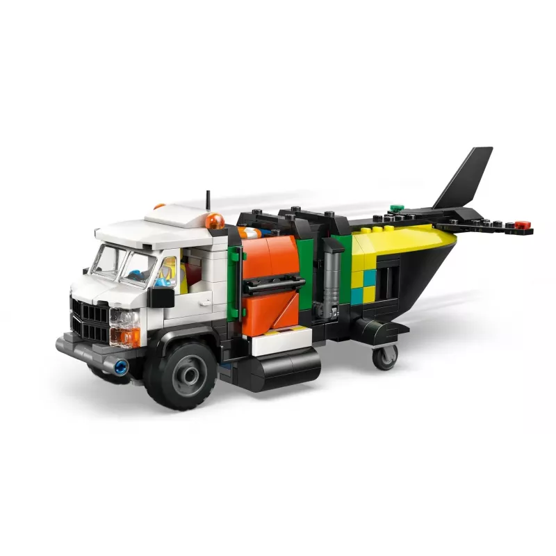 LEGO CITY 60505 Lėktuvas, aptarnavimo sunkvežimis ir oro pagalvės laivas