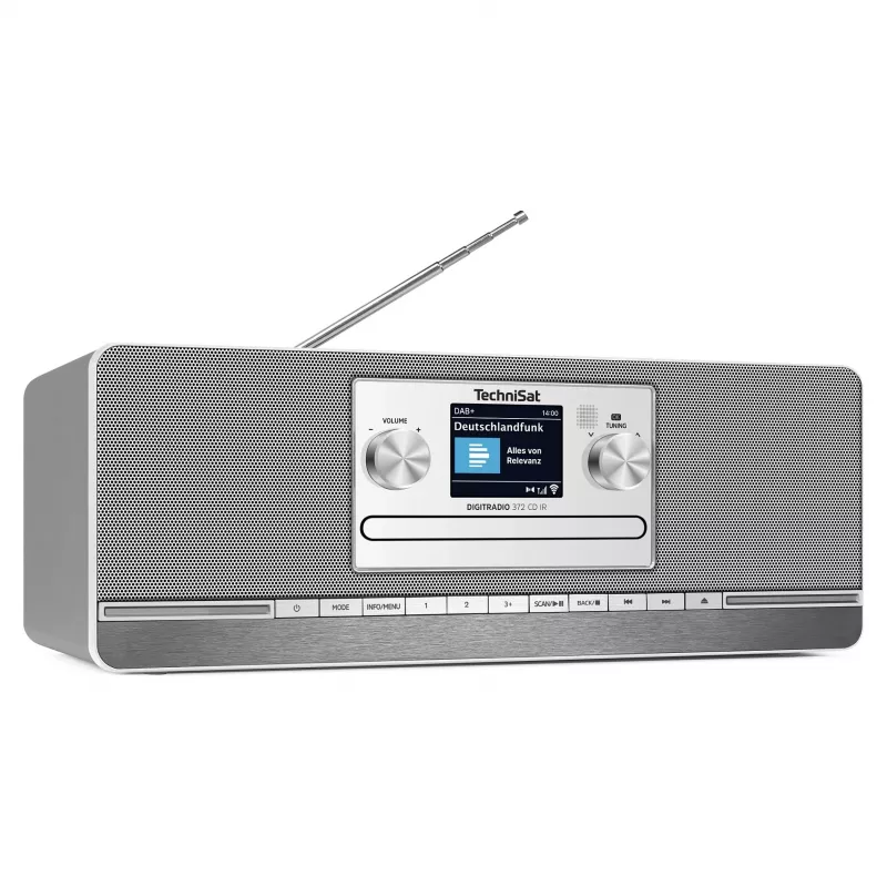 TechniSat DIGITRADIO 372 CD IR Internetinis radijas su DAB+ ir FM imtuvu, antracito ir sidabro spalvos