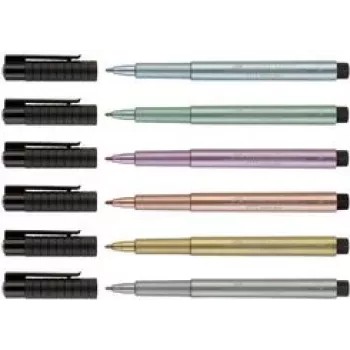 Tušinukas Faber-Castell 167351 Silver Stick, juodas ir sidabrinis, 1 vnt.