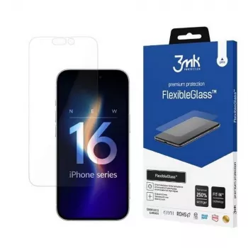 Apsauginis stiklas 3MK FlexibleGlass, skirtas iPhone 16 Pro