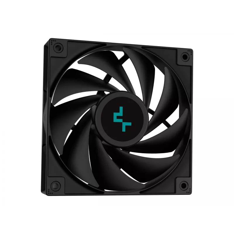 Vandens aušintuvas DeepCool LS520S — 120 mm ventiliatoriai, 500–2250 RPM, juodas, palaiko LGA1700/AM5/TR4