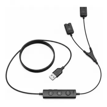 Laidas, Yealink USB į QD, skirtas YHS serijos ausinėms – 10 vnt. pakuotė