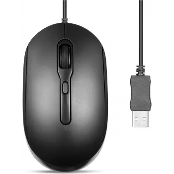 Perixx PERIMICE-222UB Pelytė optinė tyli USB-A juoda - Pelė optinė