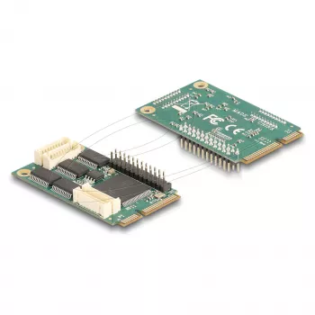 Vidinė Mini PCIe sąsajos plokštė DELOCK 95279 — Serial RS-232, 460.8 Kbit/s, FIFO 256 B