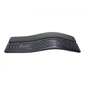 Logitech ERGO K860 – belaidė ergonominė klaviatūra, 2,4 GHz / Bluetooth 5.0, QWERTY ispanų, grafito spalvos