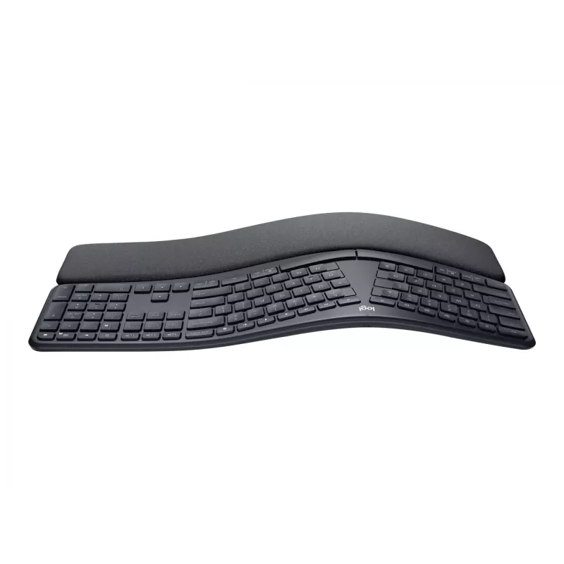Logitech ERGO K860 – belaidė ergonominė klaviatūra, 2,4 GHz / Bluetooth 5.0, QWERTY ispanų, grafito spalvos