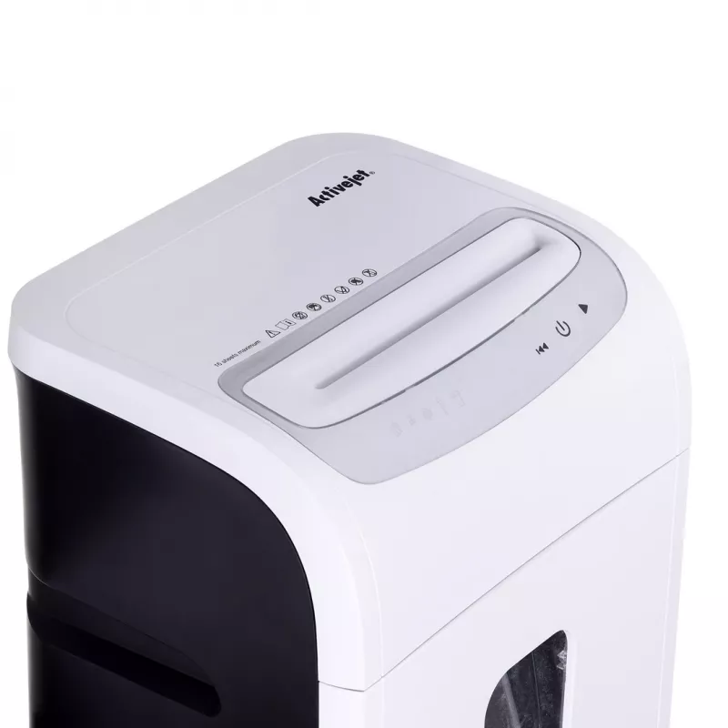Smulkintuvas Activejet ASH-1602M, P-5, 28 l, 2x14 mm pjūviai, baltas