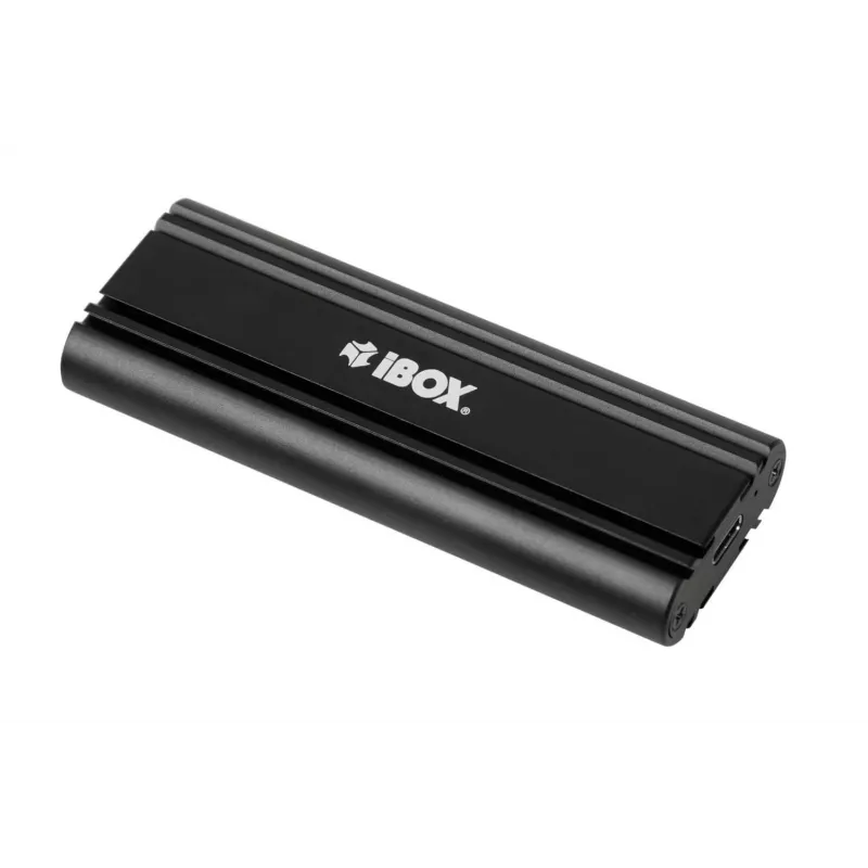 Išorinis SSD korpusas IBOX HD-07, 1x M.2 diskui, USB 3.2 Gen 2 (10 Gbit/s), USB-C, juodas