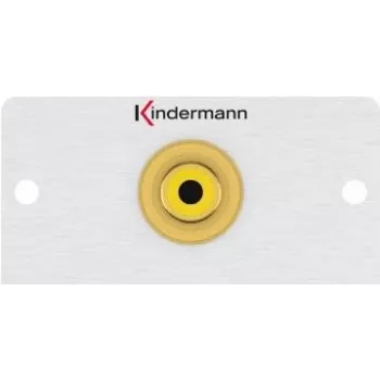 Lizdas RCA Kindermann 7444000503, pusės dydžio anoduoto aliuminio plokštė