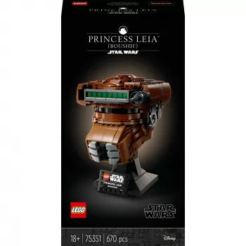 LEGO Star Wars Princesė Leia (Boushh) Šalmo Konstruktorius Suaugusiems 75351 (670 Detalių)
