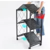 Topeshop Storage Rack FS005 stelažas sodui, laisvai stovintis, cinkuotas plienas