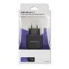AC sieninis įkroviklis QOLTEC 50186 išmaniajam telefonui ir planšetei, 5 V 3,4 A, 17 W, 2× USB, juodas