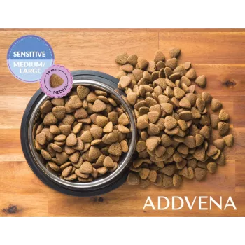 ADDVENA Power of Nature Adult Sensitive Medium/Large Ėriena - sausas šunų maistas - 10kg