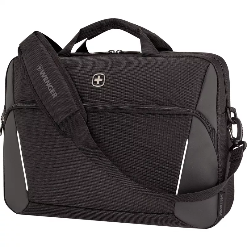 Portfelis nešiojamam kompiuteriui Wenger XE Compact Brief 16 su planšetės kišene, juodas