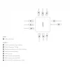 DICOTA D32057 USB-C stotelė 10000 Mbit/s sidabrinė