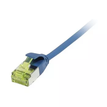 Patch laidas RJ45, CAT6A 500MHz, 0,15 m, mėlynas, U/FTP, plonas apvalus d=3,8 mm, TPE/LSZH (Superflex), AWG32, su Cat.7 žaliava, Synergy 21 (S217330V3)