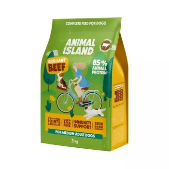 ANIMAL ISLAND Brilliant beef – sausas šunų ėdalas – 3 kg