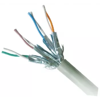 Tinklo kabelis GEMBIRD Cat6a RJ-45 S/FTP 10 m LSZH, pilkas