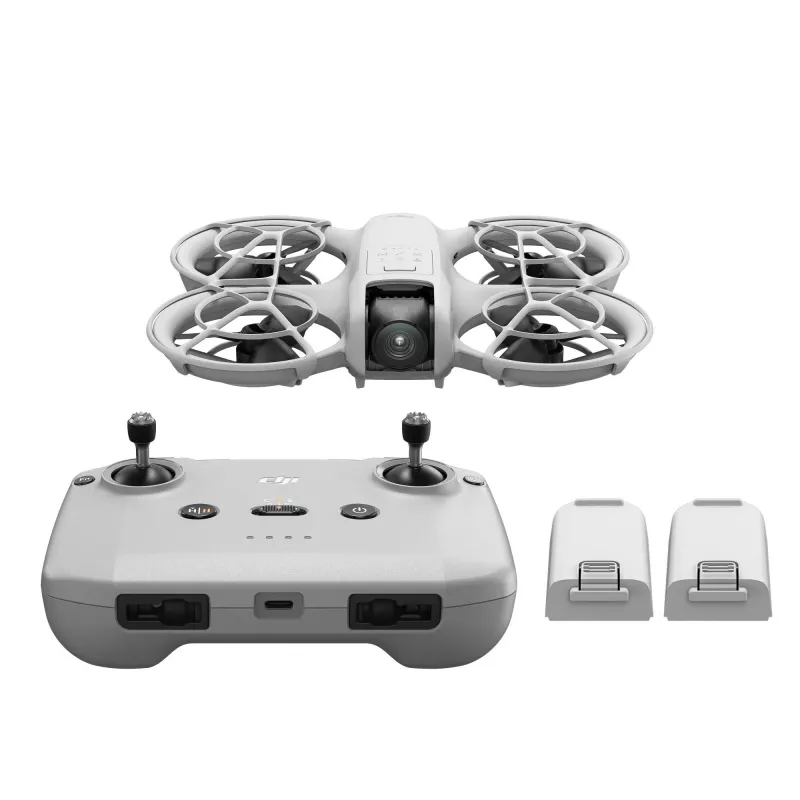 DJI Neo Fly More Combo (DJI-RC-N3) lengvas 135 g dronas su 4K Ultra HD kamera, iki 18 min skrydžio laiko, 3x baterijos, nuotolinis valdymas