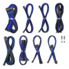 CableMod Dual Set 12V 2x6-pin Corsair RMi/RMx – mėlynas pintas maitinimo laidų rinkinys