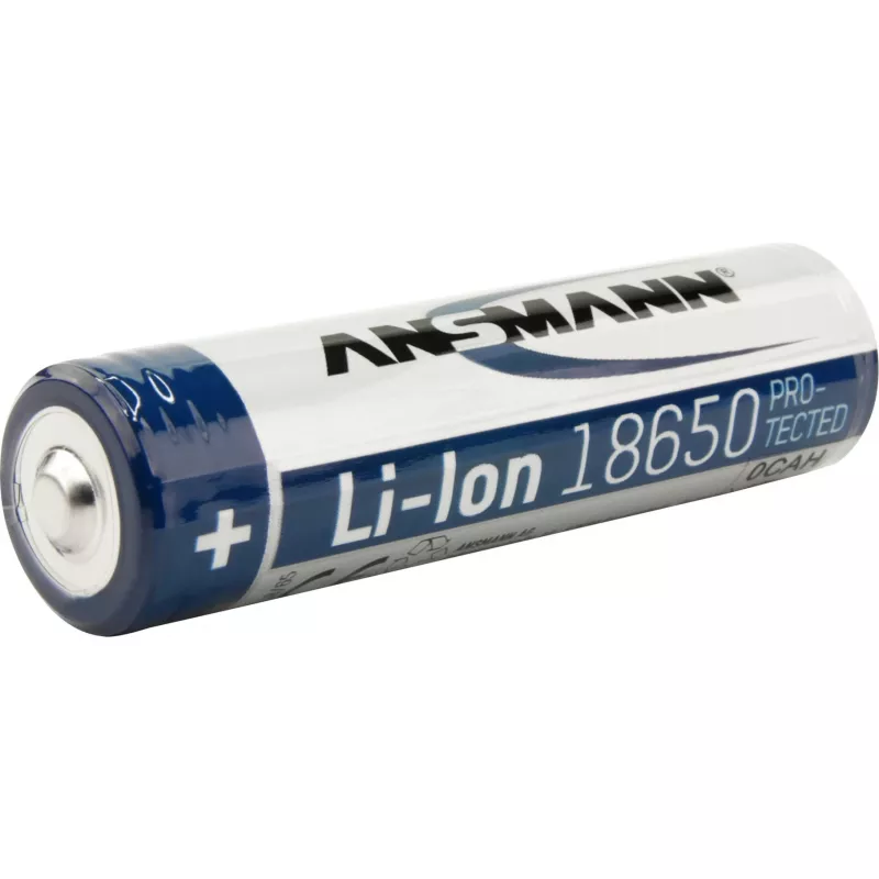ANSMANN 18650 baterija, Li-Ion, 2600 mAh, 9,36 Wh, sidabrinė (1307-0000)