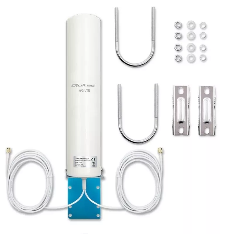Kryptinė 4G LTE dviguba antena QOLTEC 57045 12 dBi