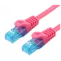 LOGON TCU55U100M tinklinis jungiamasis kabelis Cat5e U/UTP (UTP), 10 m, purpurinis