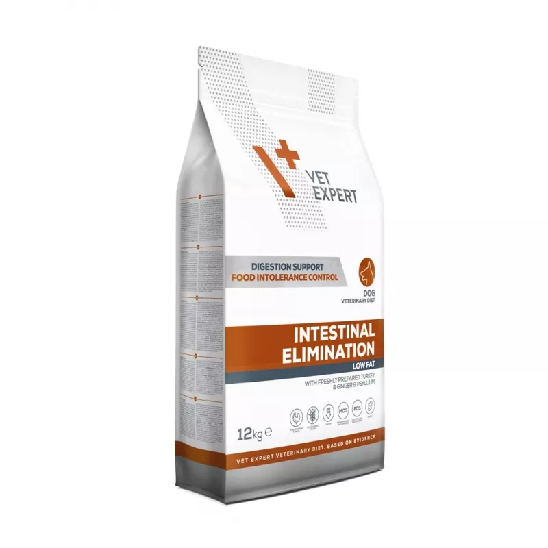 VET EXPERT Veterinary Diet Intestinal Elimination Dog – sausas šunų ėdalas – 12 kg