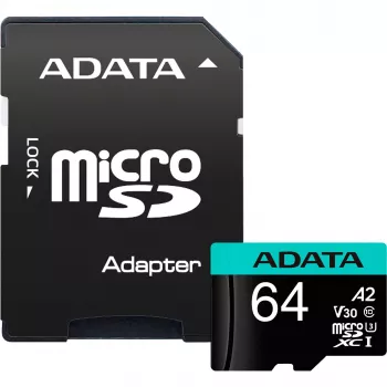 Flash atminties kortelė ADATA 64GB MicroSDXC UHS-I Premier Pro