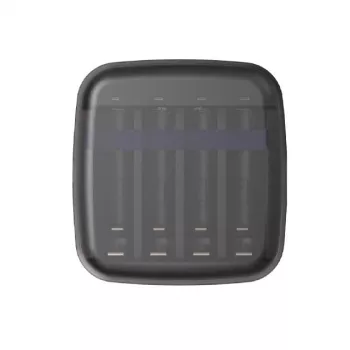 Įkroviklis XTAR BC4 AA/AAA NiMH ir Li-ion, 4 lizdai, DC/USB įvadas, juodas