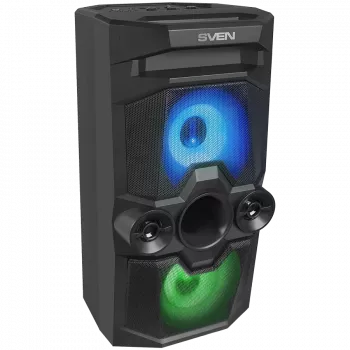 Garsiakalbis SVEN PS-650, juodas (50W, TWS, Bluetooth, FM, USB, microSD, LED ekranas, 4000 mAh)