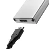 Aliumininis korpusas QOLTEC 51833, skirtas M.2 SATA SSD, SATA į USB 3.0, palaiko iki 2 TB