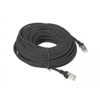 LANBERG tinklo kabelis RJ-45 Cat5e PCU5-10CC-2000-BK, 20 m, U/UTP, CCA laidas, PVC apvalkalas, juodas