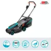 Akumuliatorinė vejapjovė PowerMax 37/36V P4A paruoštas naudoti rinkinys, 36V (2x18V), juoda/pilka, 2x ličio jonų akumuliatorius 4,0 Ah, POWER FOR ALL ALLIANCE