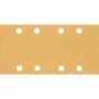 Šlifavimo lakštai Bosch 93x186 mm K80, 50 vnt., 8 skylučių, medžiui ir dažams (Expert)