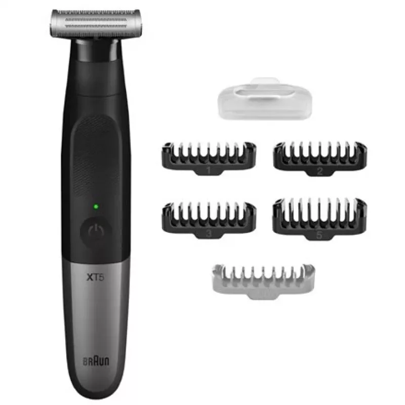 BRAUN XT5100 Series X Hybrid Plaukų, Barzdos, Kūno Trimeris, šlapiam/sausam naudojimui, juodas