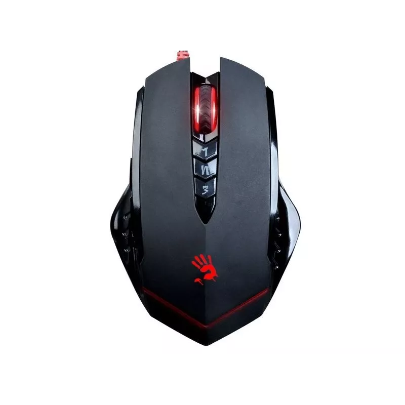 Žaidimų pelė A4Tech Bloody V8m — 3200 DPI, 8 mygtukai, V-Track optinis, USB Type-A, juoda