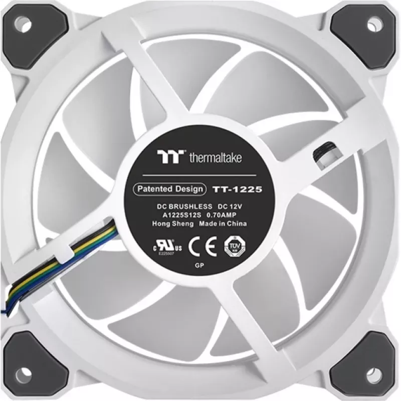 Thermaltake Riing Quad 12 ARGB korpuso ventiliatorius 120mm baltas