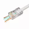 Gembird LC-PTU-01/100 RJ45 8P8C jungtis, skaidri
