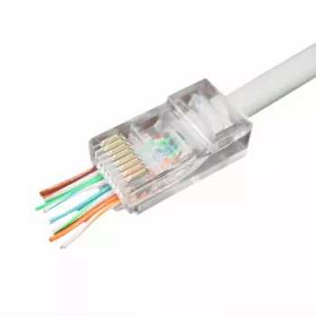 Gembird LC-PTU-01/100 RJ45 8P8C jungtis, skaidri