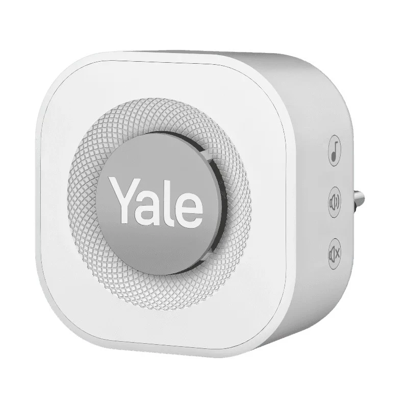 Yale durų skambučio modulis pilka, balta