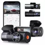 Automobilinis vaizdo registratorius VANTRUE N5 Nexus 5 – 4 kanalų, 2592×1944 pagrindinė kamera, 160° priekis/salonas, GPS, Wi‑Fi, IPS ekranas, MicroSD iki 512 GB