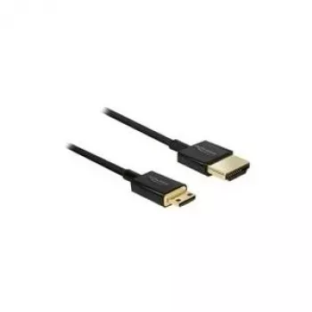 HDMI kabelis DeLOCK 84777 1,5 m Type A į Type C juodas